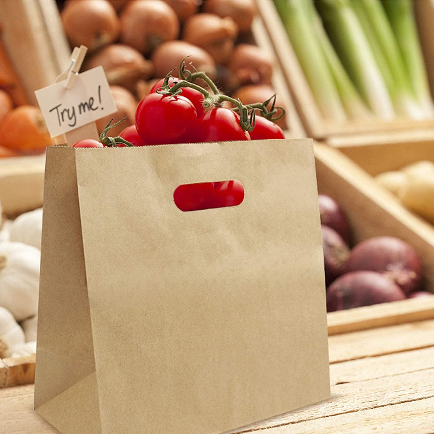cheap 11" x 6" x 11" Die Cut Tote Natural Kraft Paper Bags with handle for Food packing,LongWorld,cheap 11" x 6" x 11" Die Cut Tote Natural Kraft Paper Bags with handle for Food packing