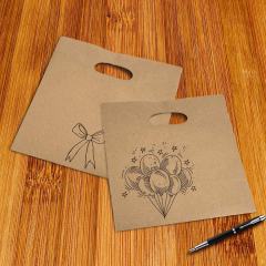 cheap 11" x 6" x 11" Die Cut Tote Natural Kraft Paper Bags with handle for Food packing,LongWorld,cheap 11" x 6" x 11" Die Cut Tote Natural Kraft Paper Bags with handle for Food packing