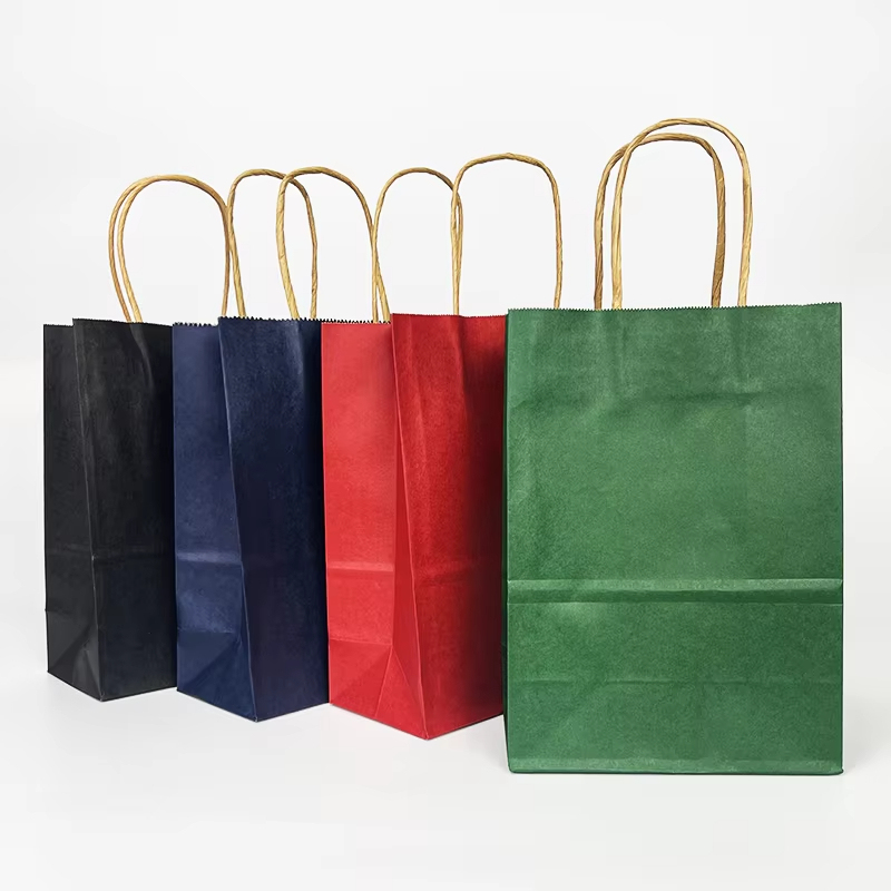 Custom Printed Your Own Logo Wholesale Gift Food Grocery Brown handle Kraft White Paper Bags,LongWorld,Custom Printed Your Own Logo Wholesale Gift Food Grocery Brown handle Kraft White Paper Bags