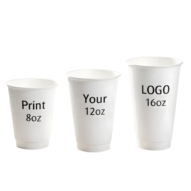 Custom Logo Double Wall Paper Cup,LongWorld,Custom Logo Double Wall Paper Cup