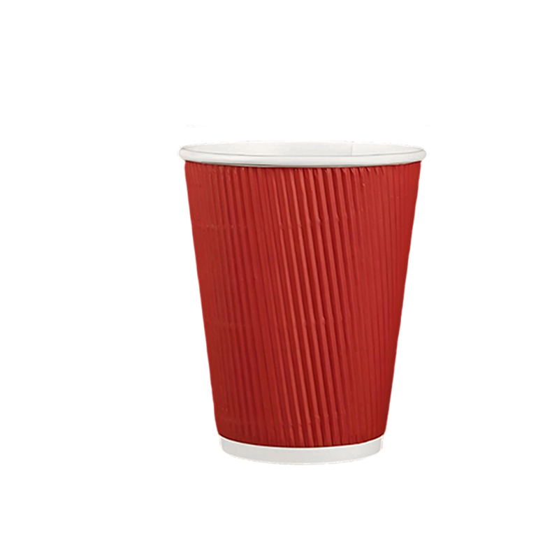 7oz Biodegradable Recyclable Double Wall Ripple Corrugated Paper Custom logo Disposable Ripple Wall Coffee Paper Cups,LongWorld,Ripple wall paper cup