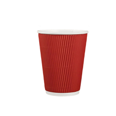7oz Biodegradable Recyclable Double Wall Ripple Corrugated Paper Custom logo Disposable Ripple Wall Coffee Paper Cups,LongWorld,Ripple wall paper cup