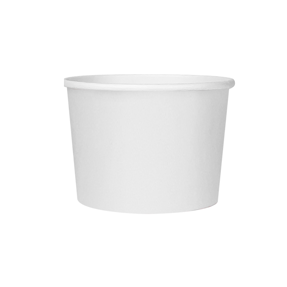 16oz（450ml) White Printing Disposable Food Grade Paper Bowl For Ice Cream And Frozen Yogurt Biodegradable Paper Cup Tubs With Lid,LongWorld,Ice Cream Paper Cup