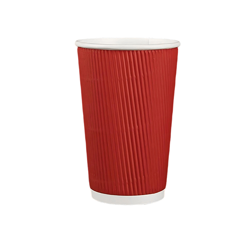 16oz Ripple Wall Double Wall Craft Paper Coffee Cup PE Paint Coat Custom Plastic Cover Reusable Features-for Your Daily Coffee,LongWorld,Ripple wall paper cup