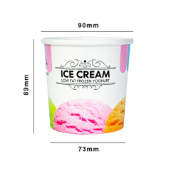 12oz 360ml ice cream paper cup