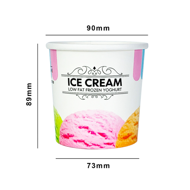 12oz 360ml ice cream paper cup
