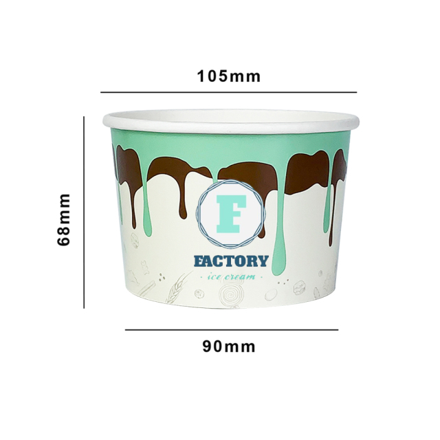 12oz 390ml ice cream paper cup