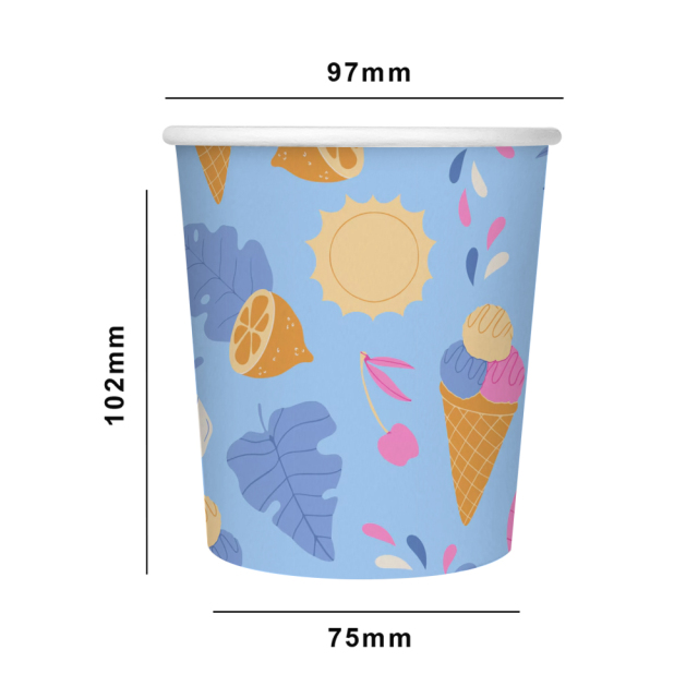 16oz 460ml  ice cream paper cup