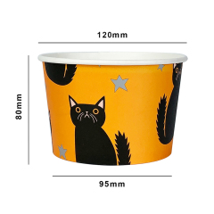 20oz 600ml ice cream paper cup