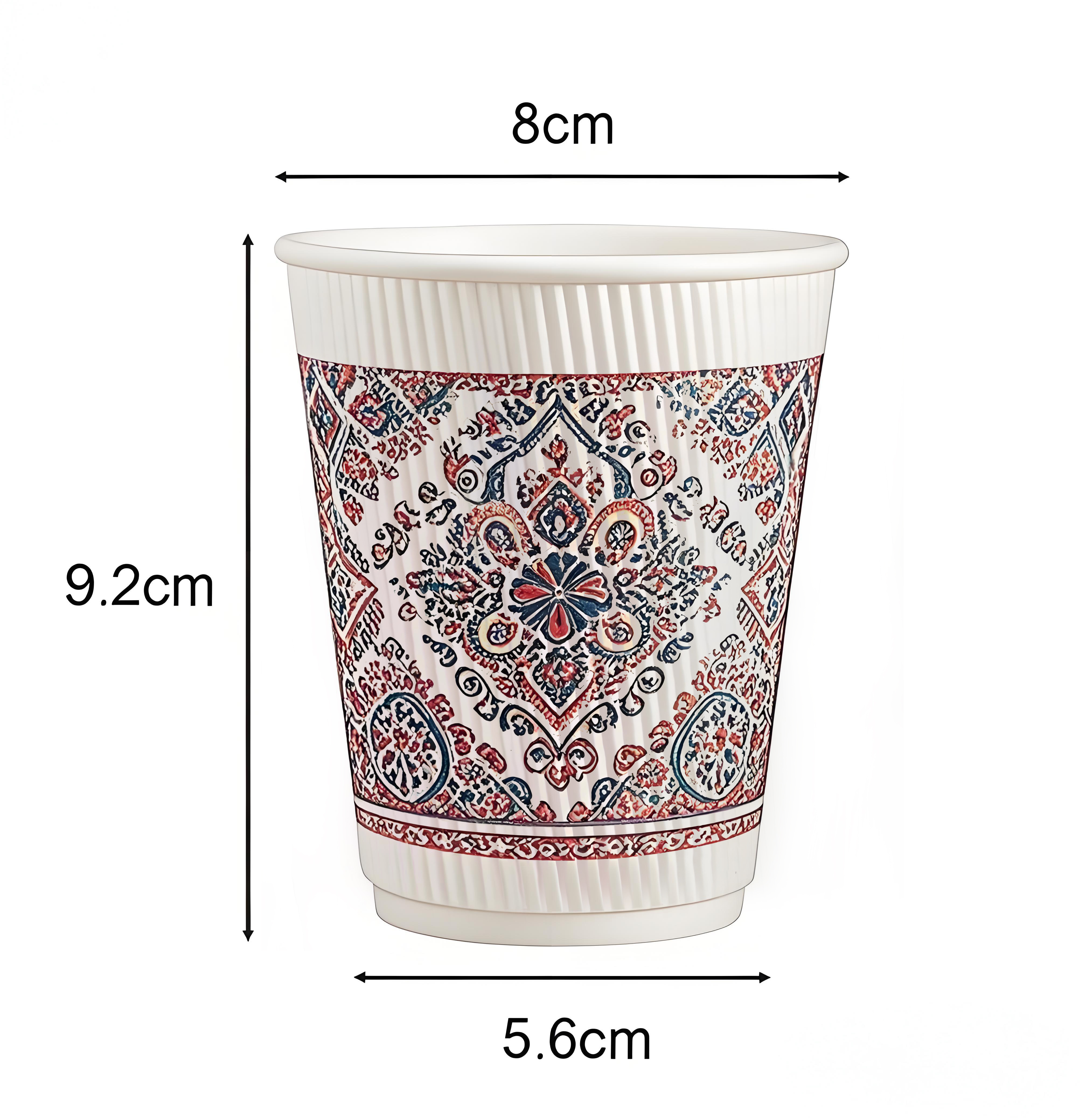 8oz  corrugated paper cup