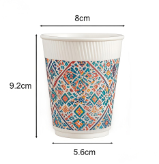 8oz corrugated paper cup
