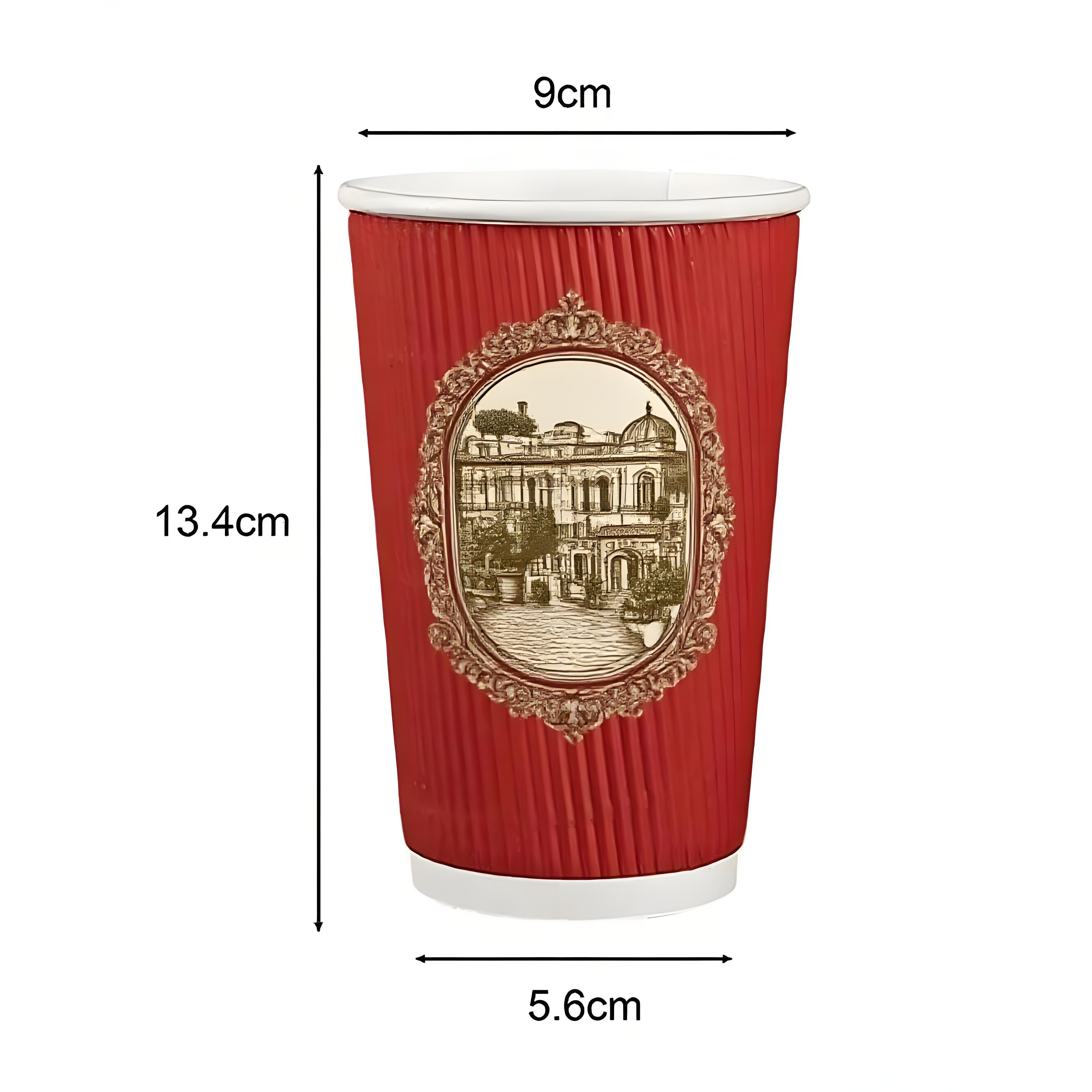 16oz ripple wall corrugated paper cup