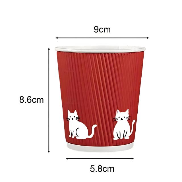 9oz ripple wall corrugated paper cup