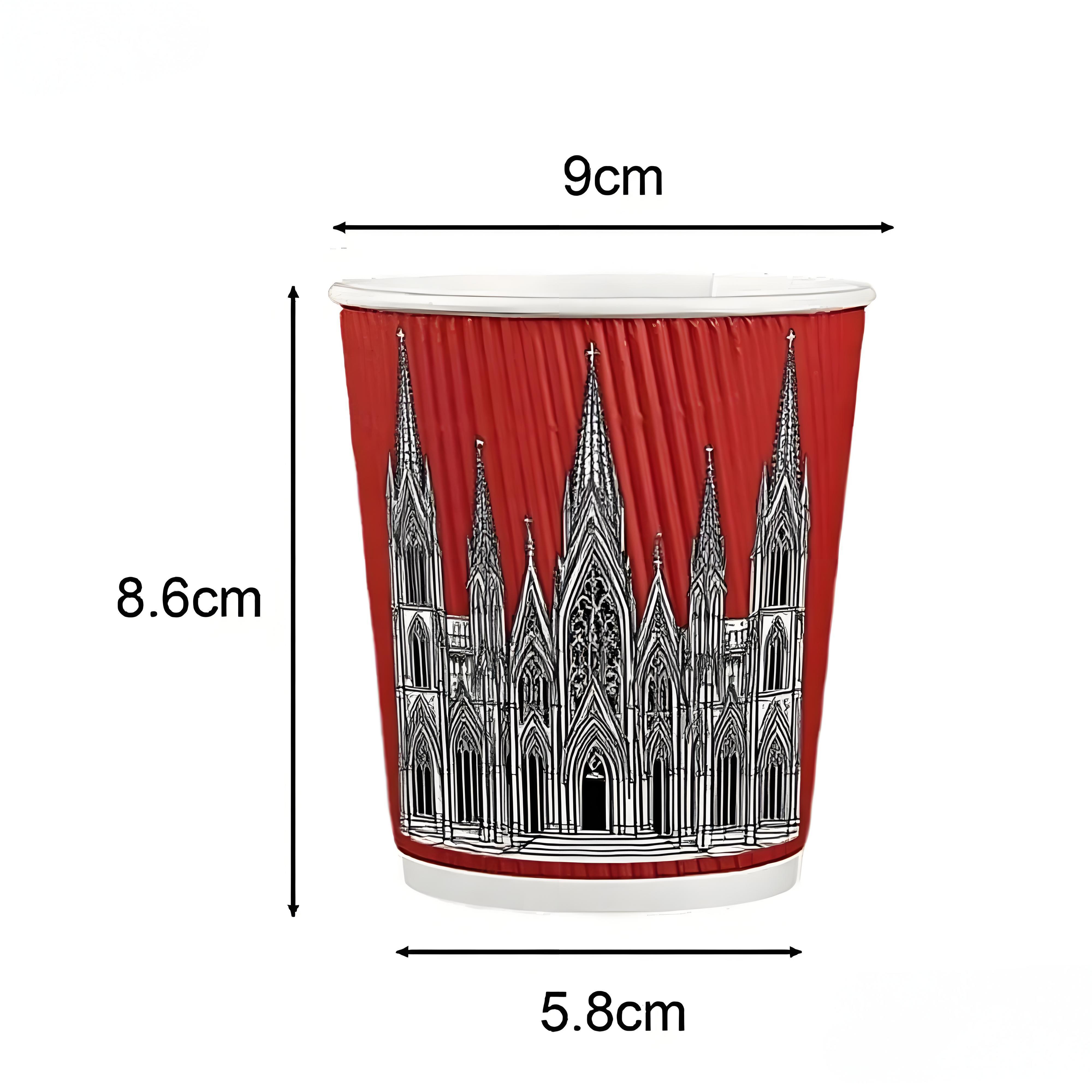 9oz ripple wall corrugated paper cup