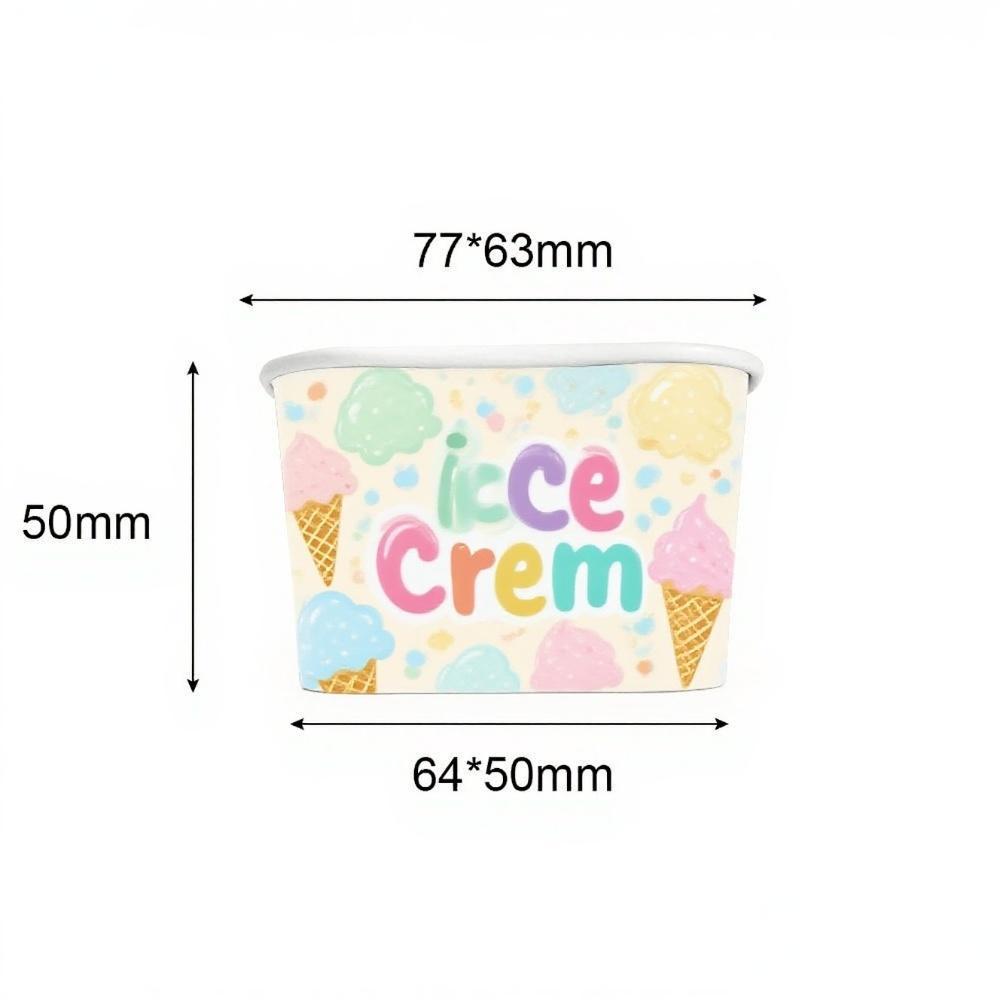 130ML Square ice cream cup 
