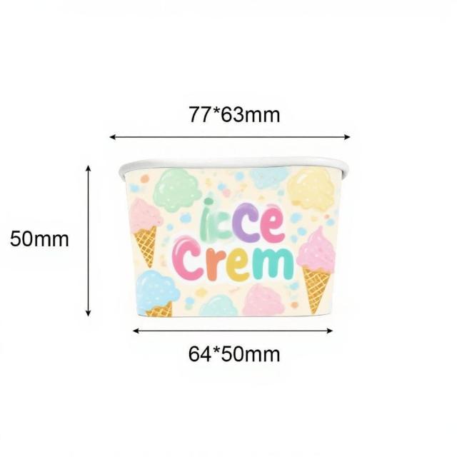 130ML Square ice cream cup 