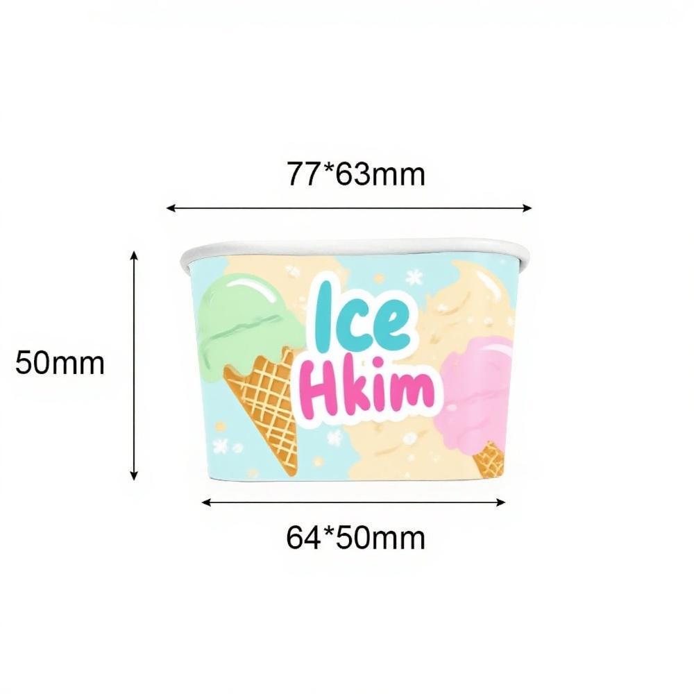 130ML Square ice cream cup 