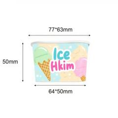 130ML Square ice cream cup 