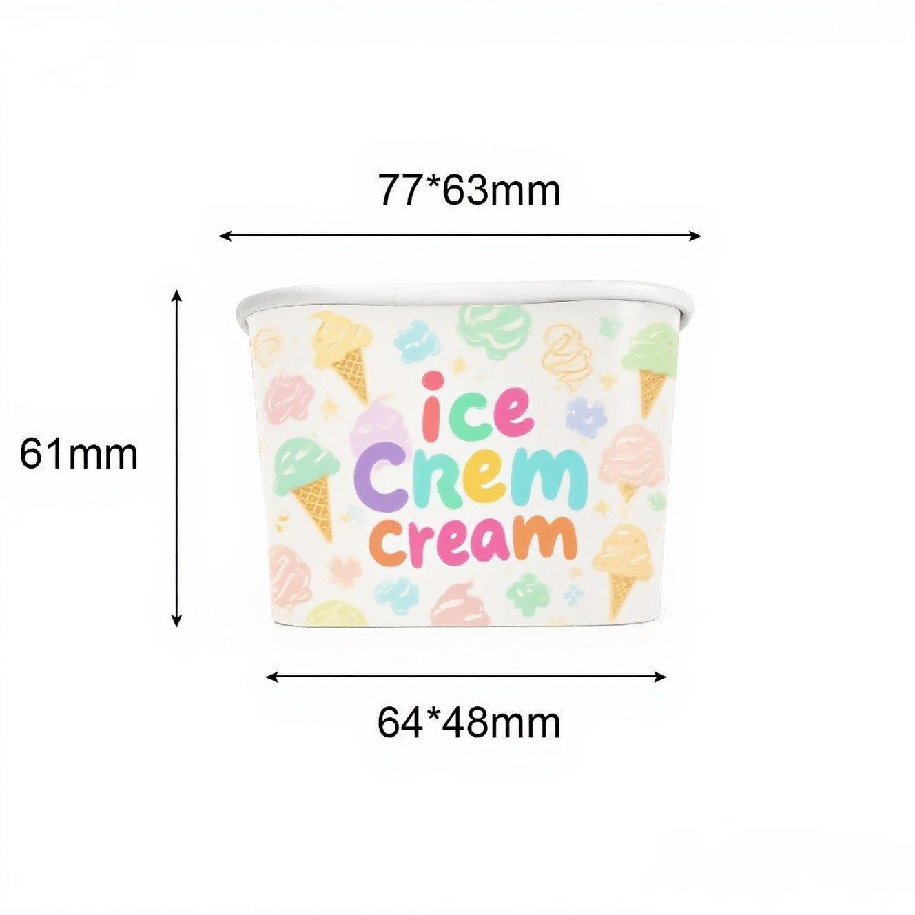 160ML Square Ice Cream Cup