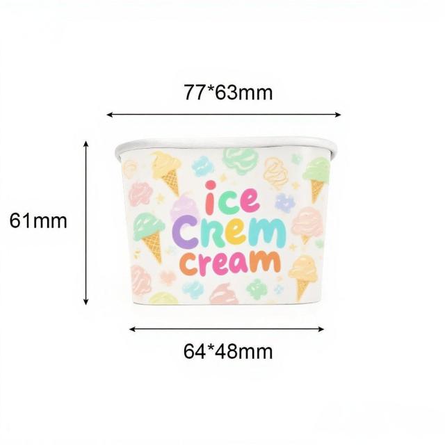 160ML Square Ice Cream Cup