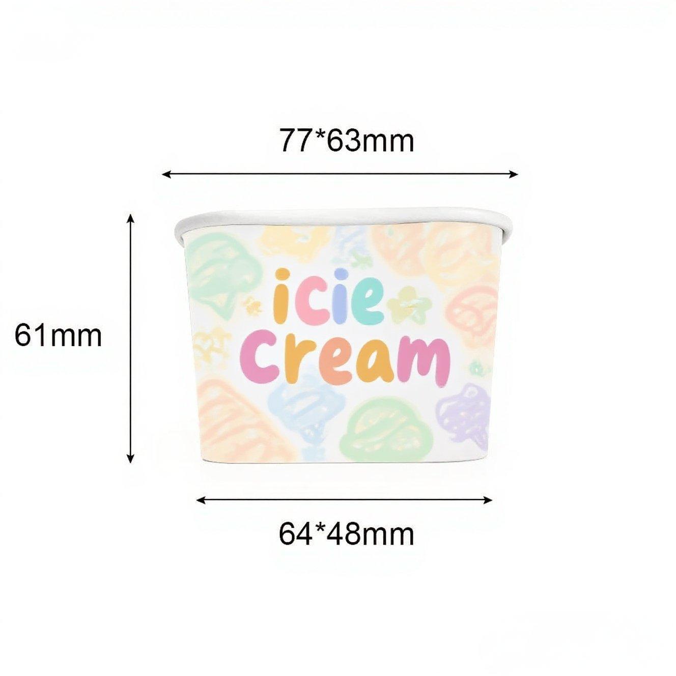 160ML Square Ice Cream Cup