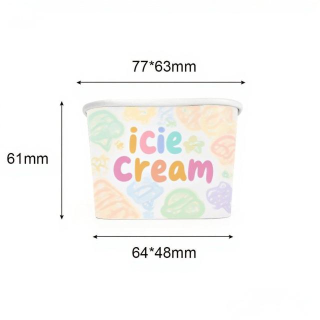 160ML Square Ice Cream Cup