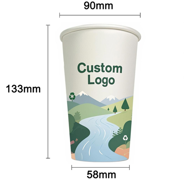 16oz PLA paper cup