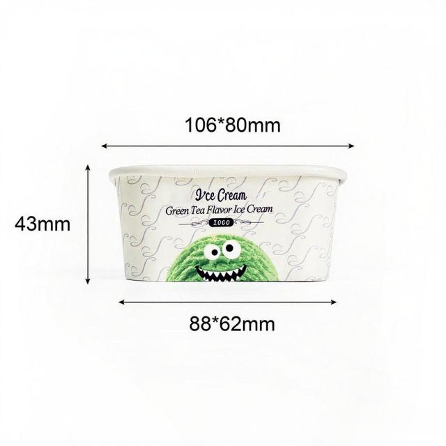 180ML Square Ice Cream Cup