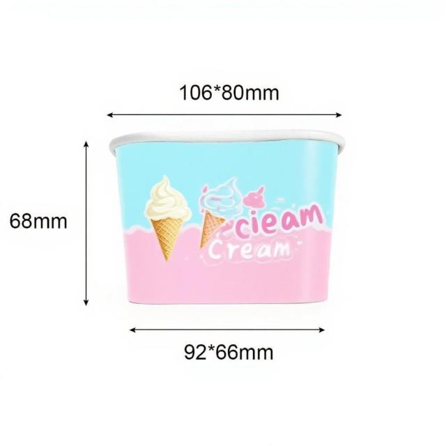 360ML Square ice cream cup