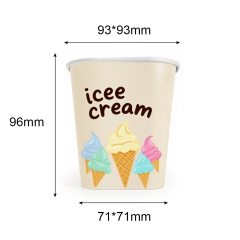 500ML Square Ice Cream Cup