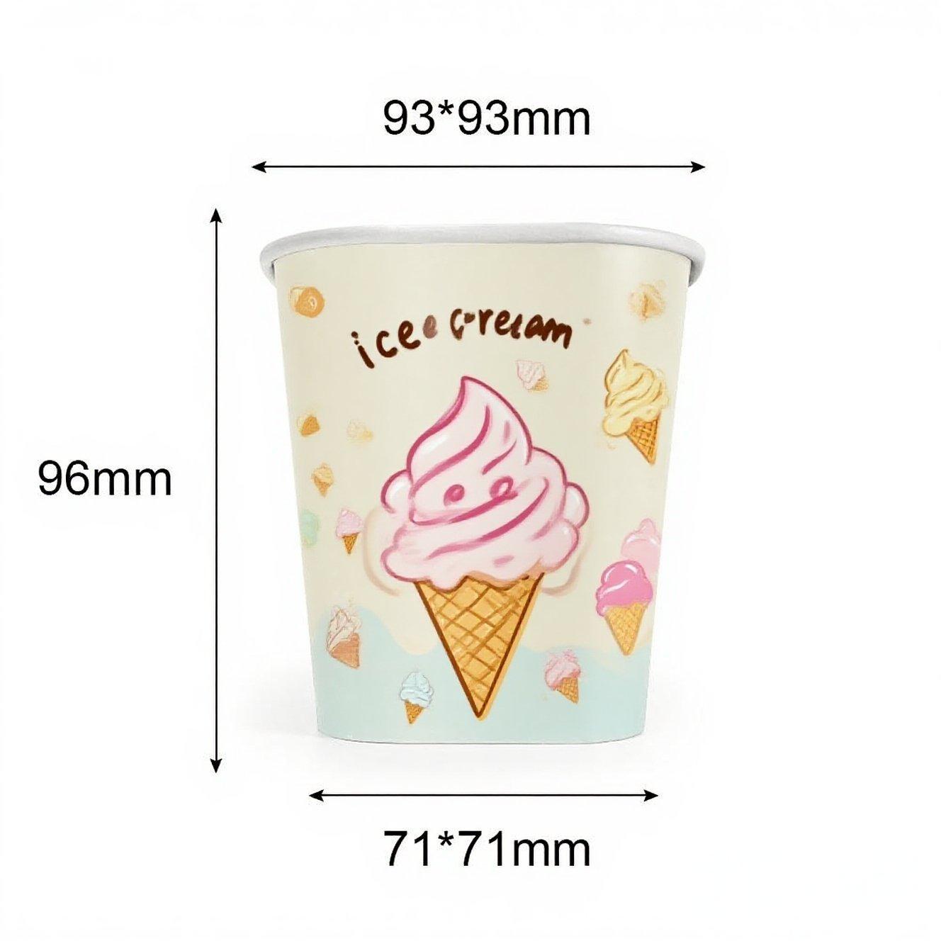 500ML Square Ice Cream Cup