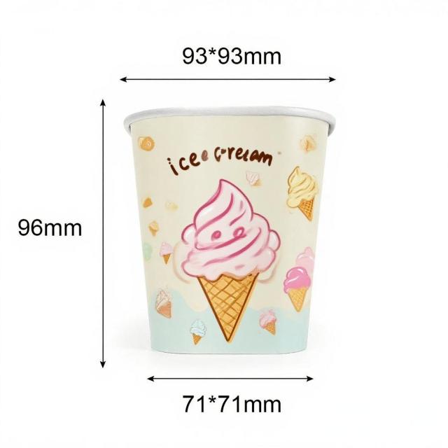 500ML Square Ice Cream Cup