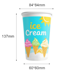 560ML Square Ice Cream Cup