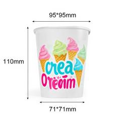 600ML Square Ice Cream Cup