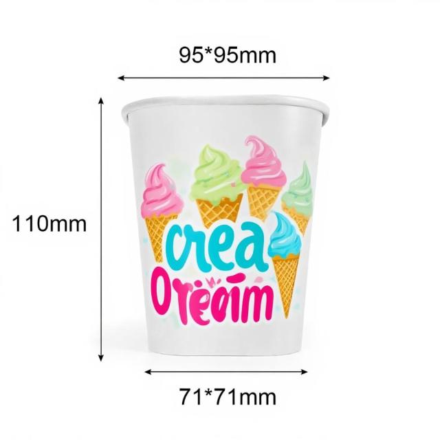 600ML Square Ice Cream Cup