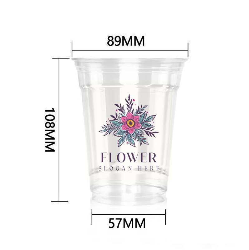 12OZ 380ml 89Dia Plastic Cup