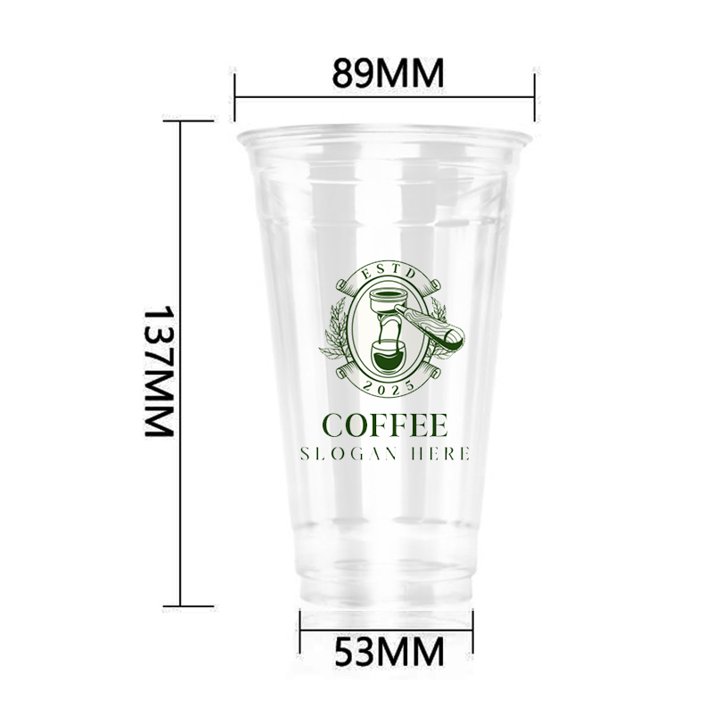 16OZ 480ml 89Dia Plastic Cup