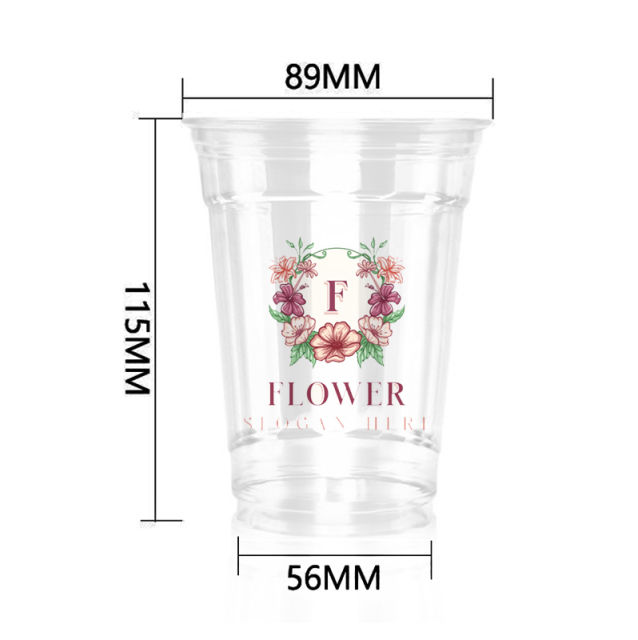 14OZ 400ml 89Dia  Plastic Cup