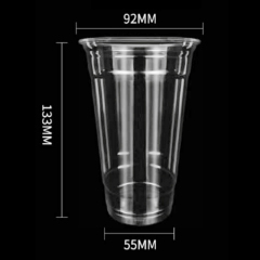 16OZ 500ml 92Dia Plastic  Cup 