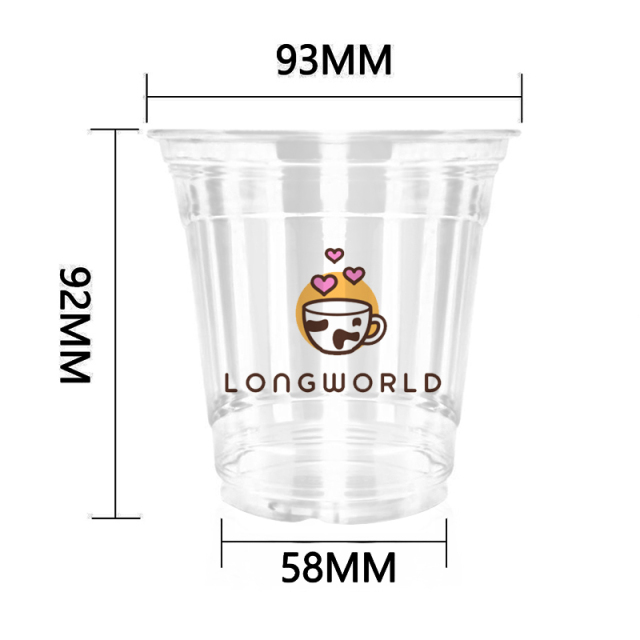 10OZ 360ml 93Dia Plastic Cup