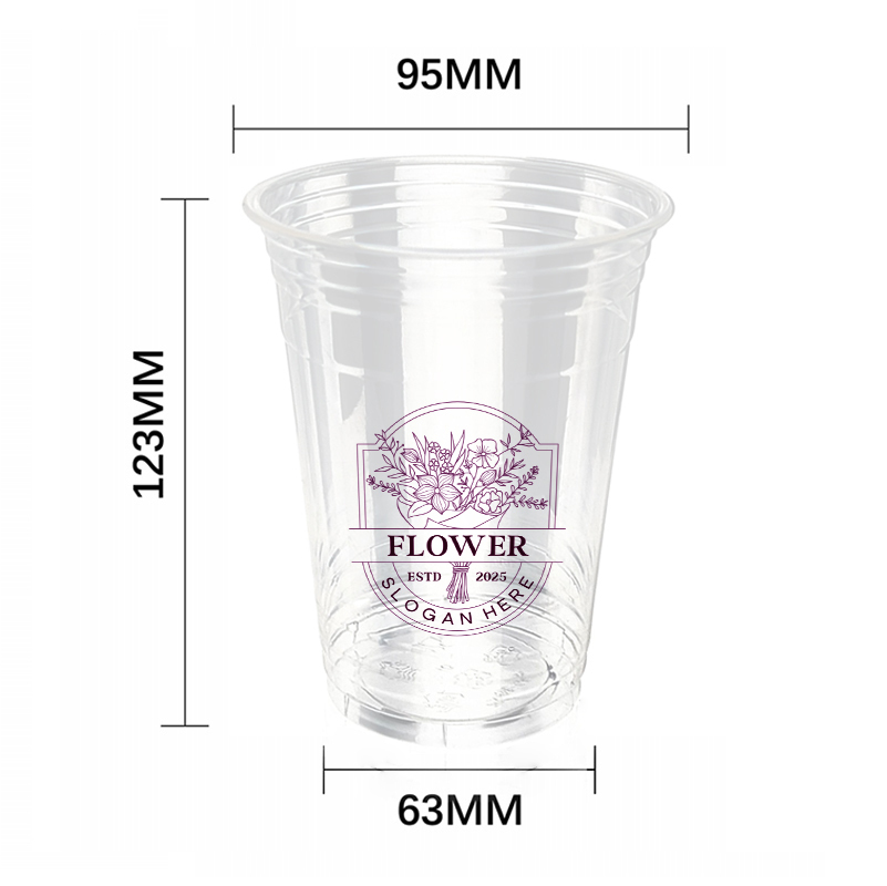 16OZ 530ml 95Dia plastic cup