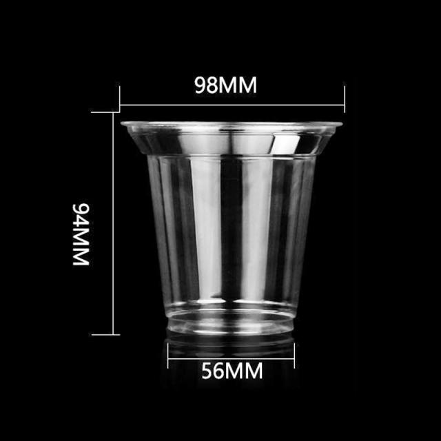 12OZ 340ml 98Dia Plastic  Cup
