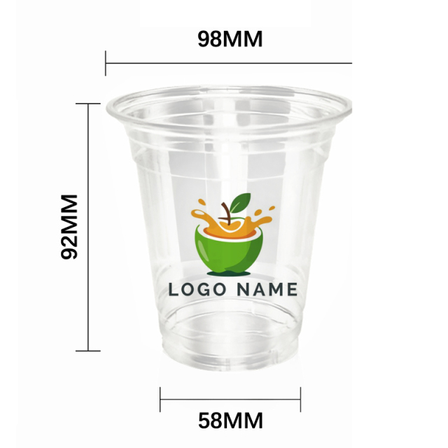 12OZ 350ml 98Dia Plastic Cup 