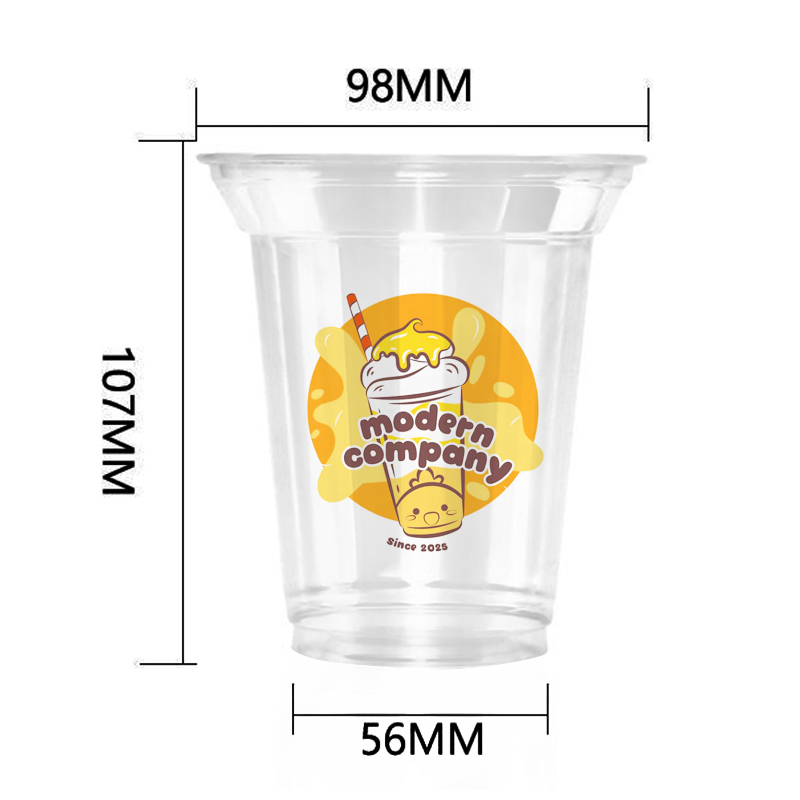 14OZ 380ml 98Dia Plastic Cup