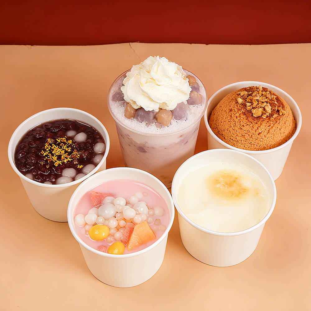 Custom Printed Disposable Take Away Hot Soup Bowls, Kraft Paper White Paper Soup Cup with Paper Lid,LongWorld,Custom Printed Disposable Take Away Hot Soup Bowls, Kraft Paper White Paper Soup Cup with Paper Lid