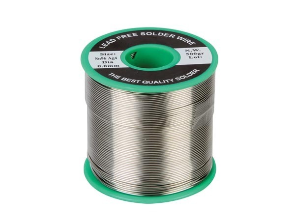 0,8mm Bleifreies Lötzinn 500g Spule 0,8mm Sn99.3% - Cu0.7%