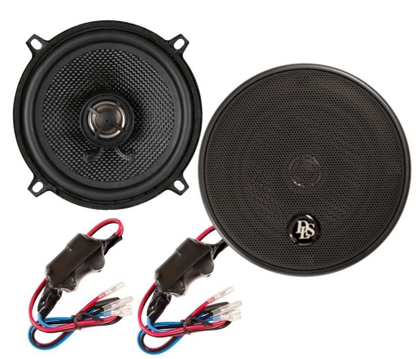 13cm Autolautsprecher 130mm 2x150W 4ohm Euronorm CC225 2-wege mit 2x Schutzgitter