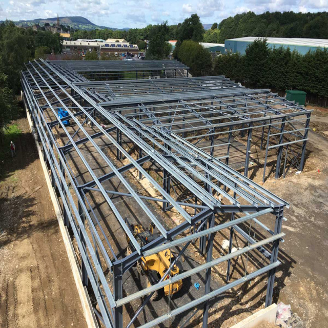 Metal Building Manufacture Fast Installing Light Exhibition Hall Customized Hangar Warehouse Canopy Steel Structure Factory Workshop