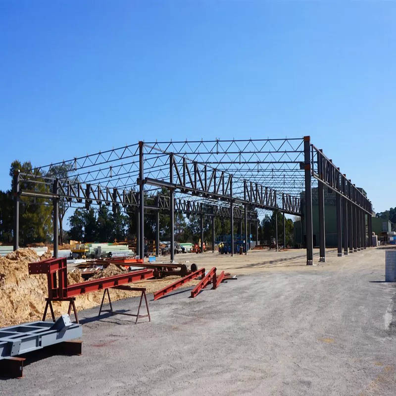 Painted Q355 Q235 Welded H Section Steel Prefabricated Steel Structure Workshop
