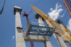 Steel structure cable bridge